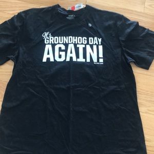 “It’s Groundhog Day again!” graphic tee